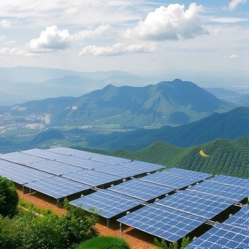 台灣能源景觀，搭載太陽能板