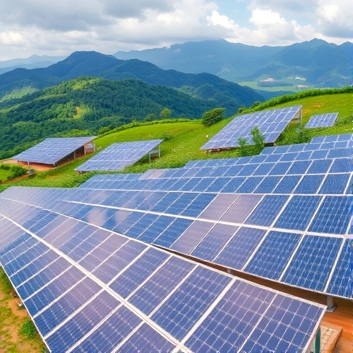 台灣能源景觀，搭載太陽能板