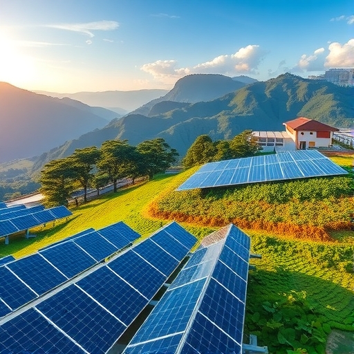 台灣能源景觀，搭載太陽能板