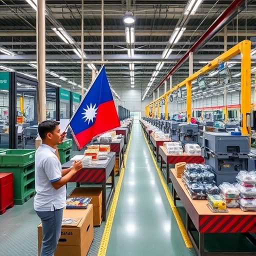 全球供應鏈重組的示意圖