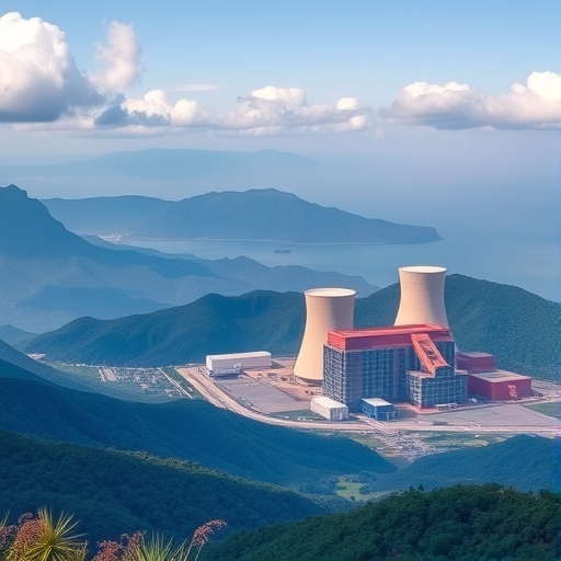 台灣山區中的核能發電廠