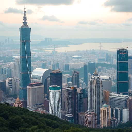 台灣天際線融合AI元素第三景