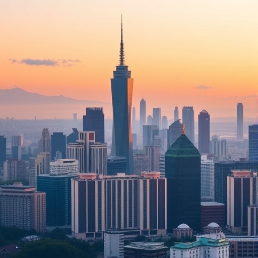 台灣天際線與房地產建築物