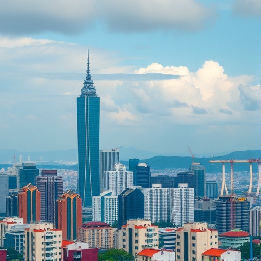 台灣天際線與房地產建築物