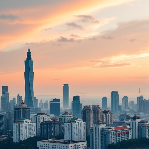 台灣天際線與房地產建築物