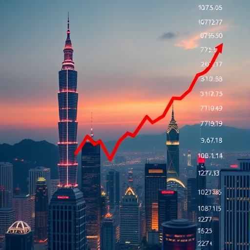 台灣股市上升趨勢圖