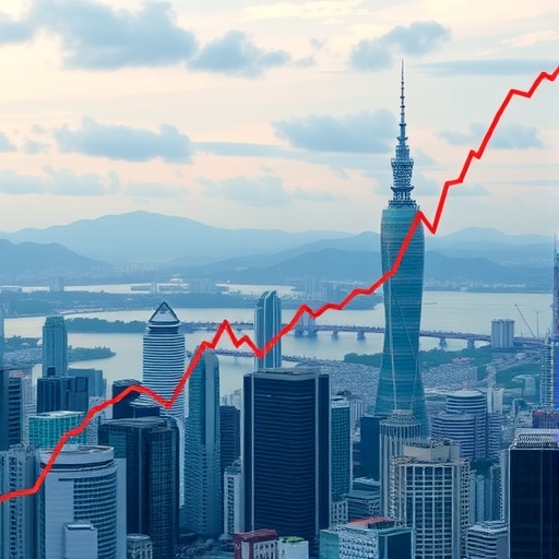 台灣股市持續上漲的圖表