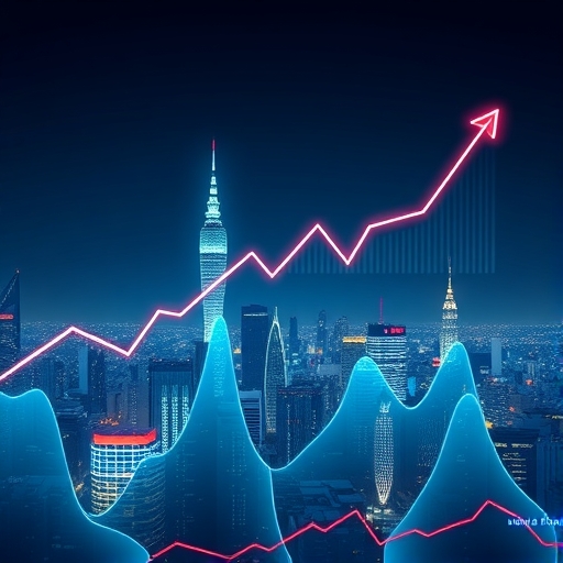 台灣股市上升的圖表