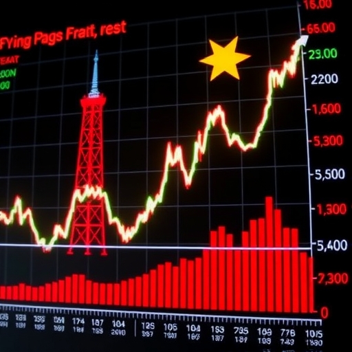 台灣股市上升的圖表