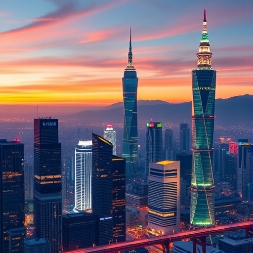 台灣科技巨擘營收增長圖表
