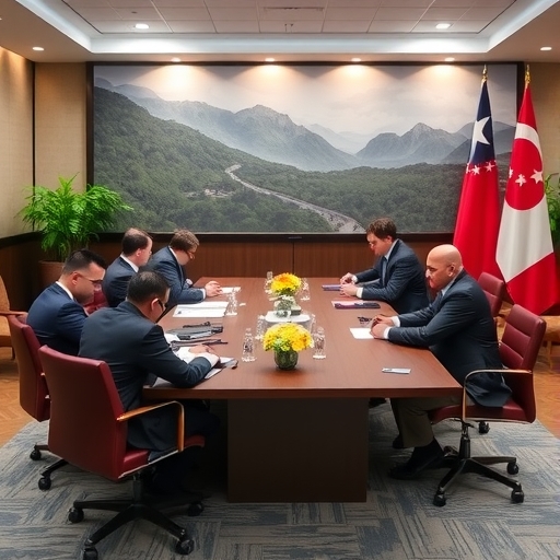 團隊討論貿易談判策略