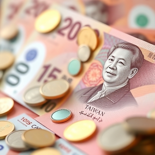 新台幣急速下跌的圖表