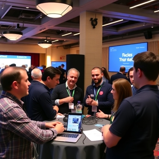 科技領袖在TechCrunch會議上進行網絡交流