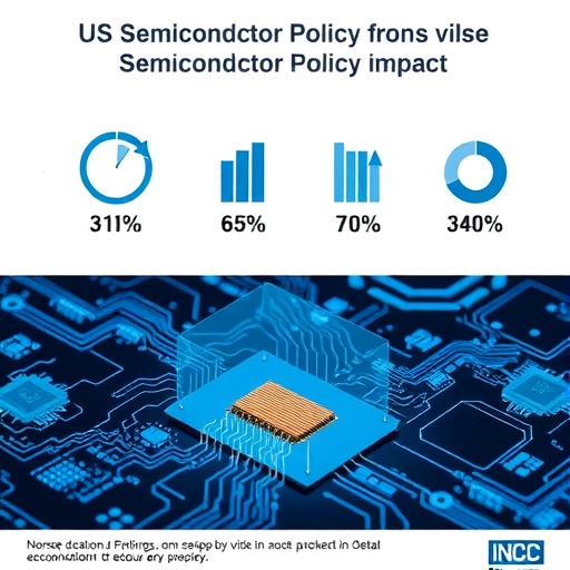 美國政府頒布半導體政策的圖示
