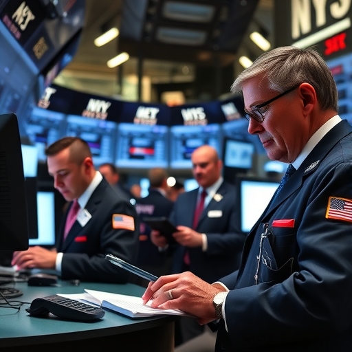 華爾街分析師在工作