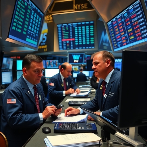 華爾街分析師在工作