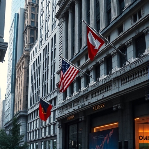 一位男子正在街頭交易股票