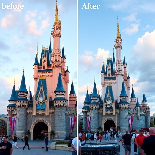 迪士尼主題樂園的繁忙景象