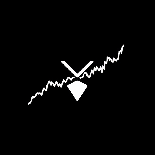 XRP 標誌與看漲圖表