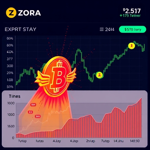 ZORA代幣價格爆炸圖表