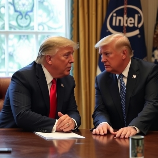 特朗普與英特爾CEO戲劇性會面