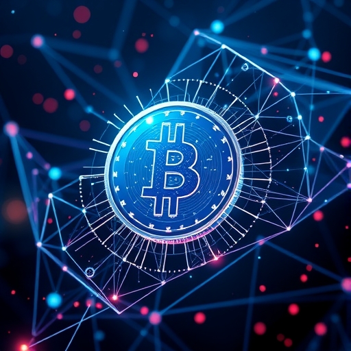 一個未來感的數位貨幣概念設計