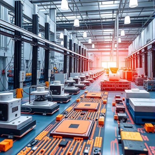 一個有IC板的高科技工廠