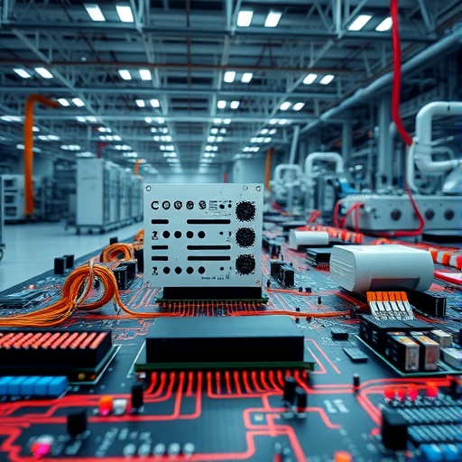 一個有IC板的高科技工廠