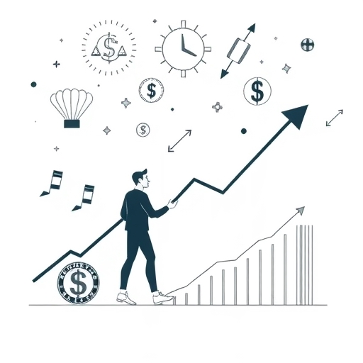 一位男子正在街頭交易股票