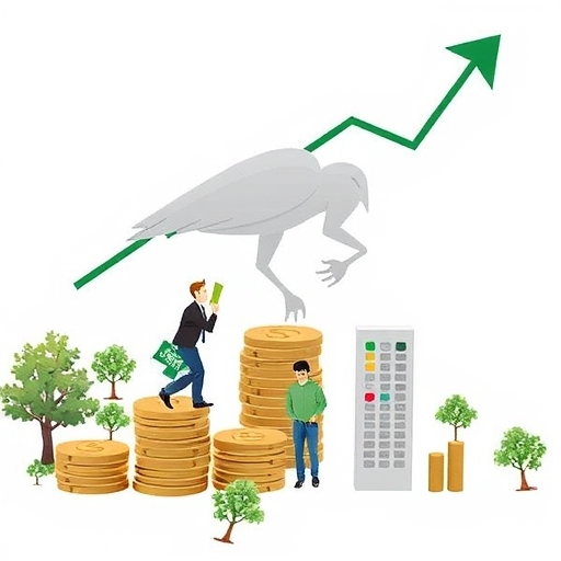 一位男子正在街頭交易股票