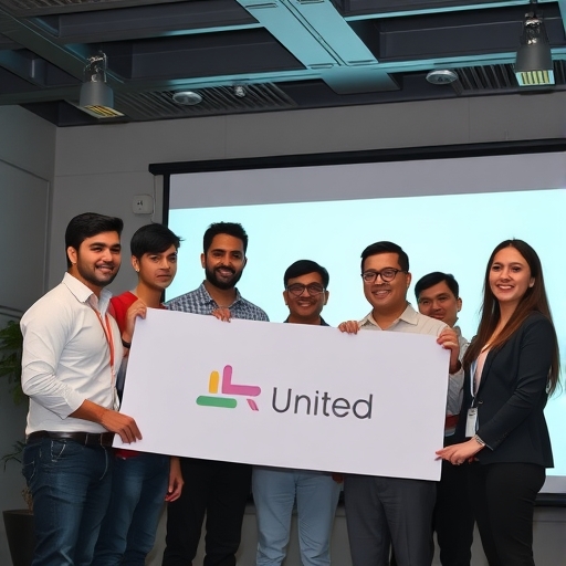 一個團隊正在進行展示