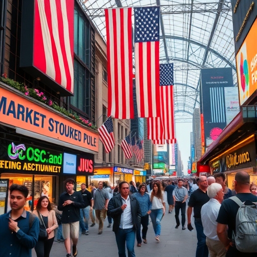一個充滿活力的股市場景