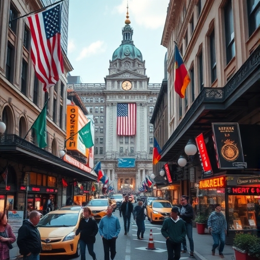 一個充滿活力的股市場景