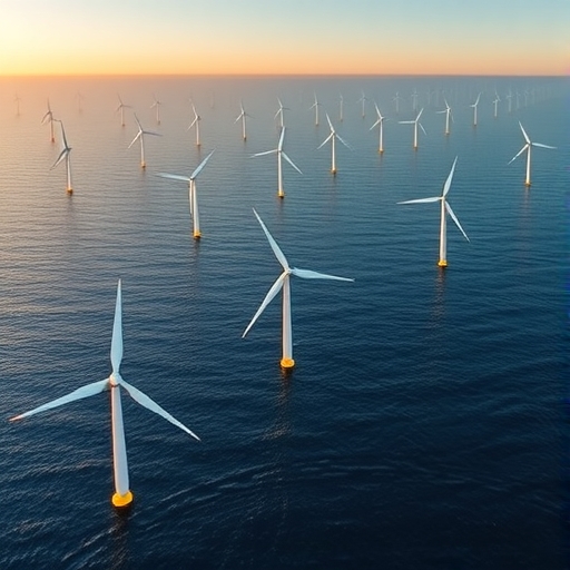 離岸風電的空中視圖