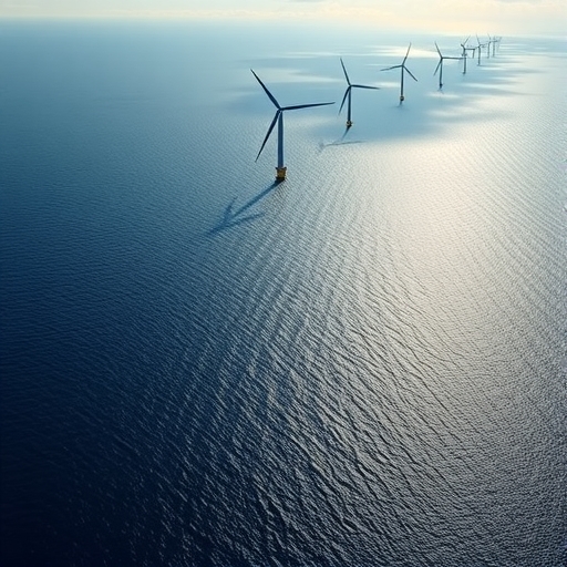 離岸風電的空中視圖