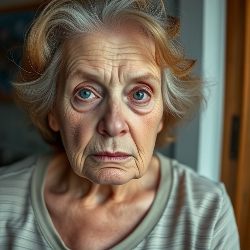 一位老人家看起來很擔心