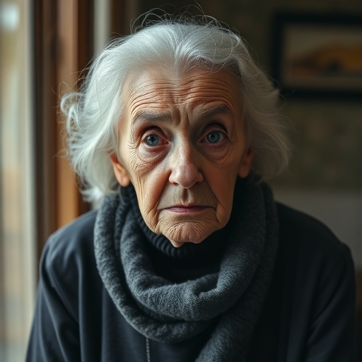 一位老人家看起來很擔心