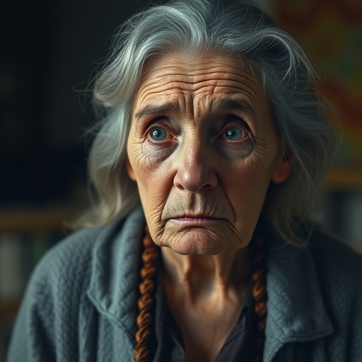 一位老人家看起來很擔心