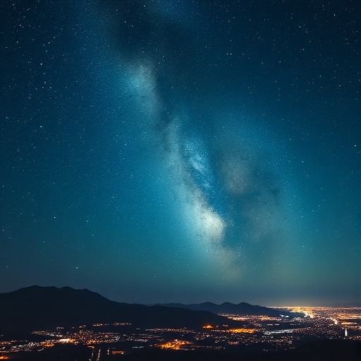 比特幣在夜空中交易