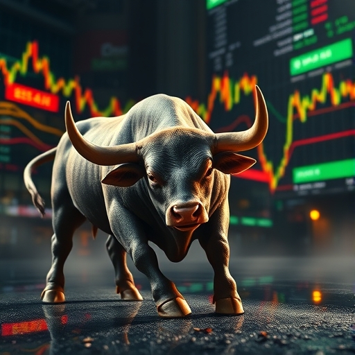 一位男子正在街頭交易股票