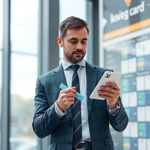 一位男子正在街頭交易股票