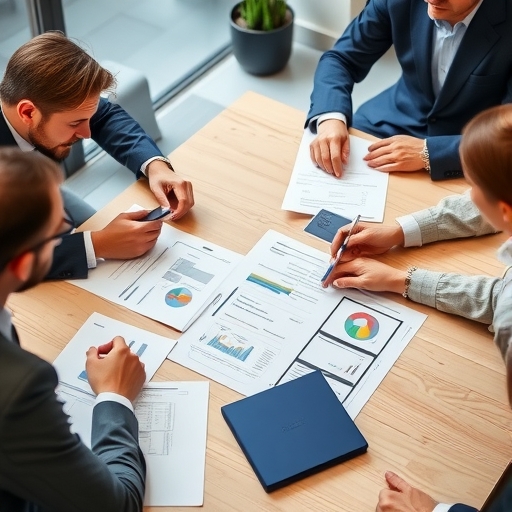 一位男子正在街頭交易股票