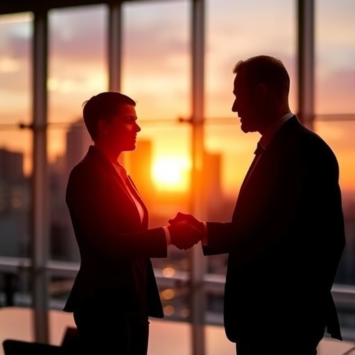 企業併購會議現場