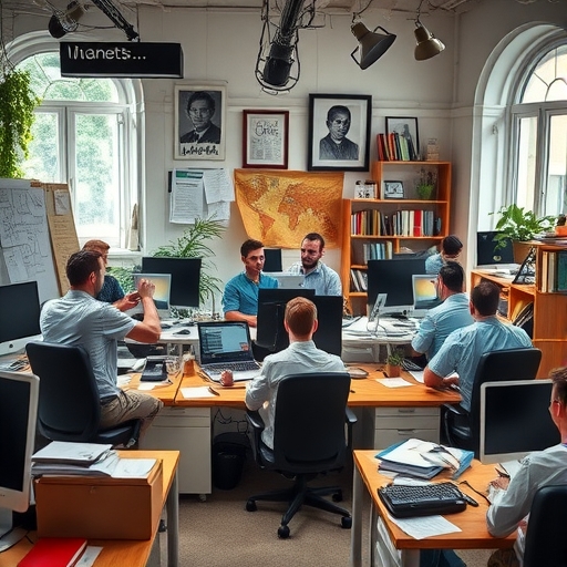 一個混亂的辦公環境