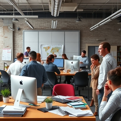 一個混亂的辦公環境