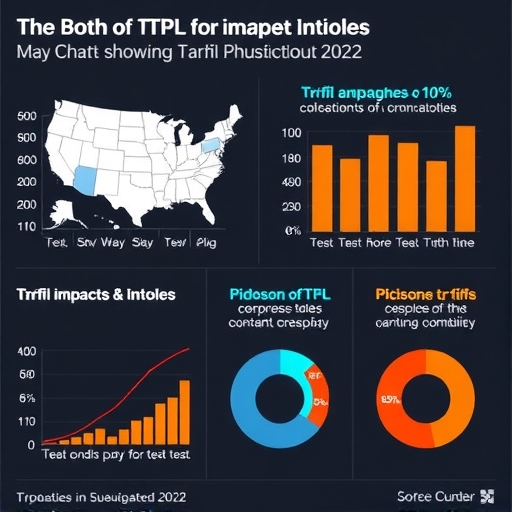 圖表顯示關稅影響