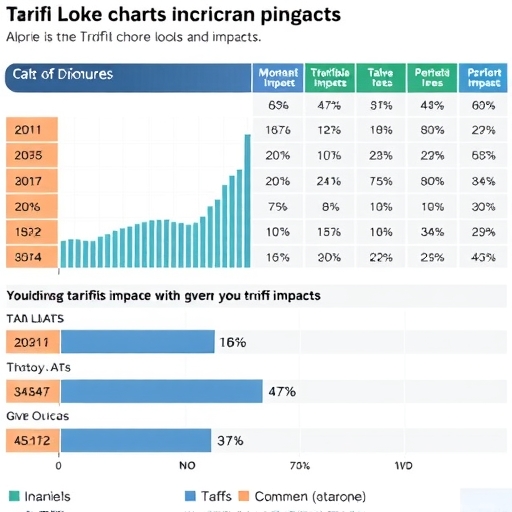 圖表顯示關稅影響