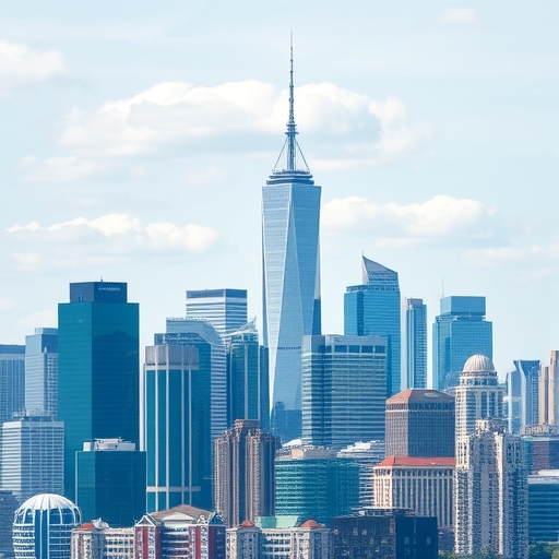 現代城市天際線