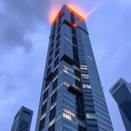 倒塌中的曼谷國家審計辦公室大樓