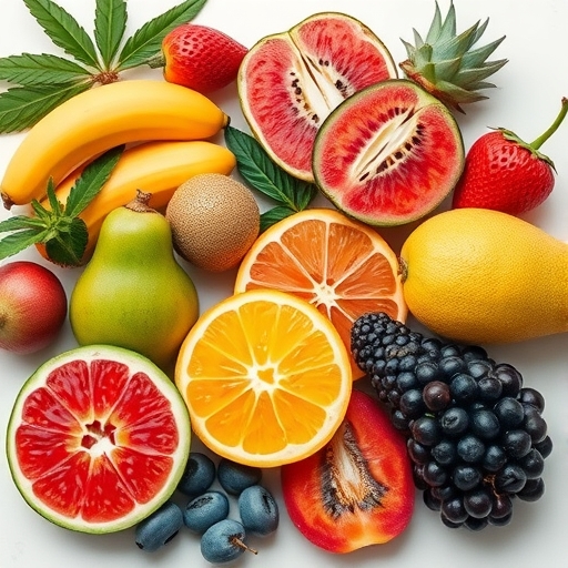 色彩斑斕的異國水果集合